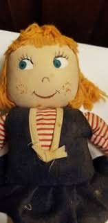 VINTAGE EARL BERNARD FRECKLES JAPAN HAND PAINTED CLOTH DOLL