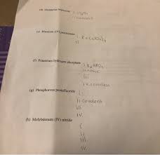 Get more practice writing formulas for compounds. Solved 2 Consider The Following Compounds For Each I Chegg Com