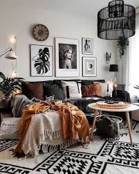 Publikaciya Inmyroom Interery I Mebel V Instagram 14 Maj 2018 V 6 15 Utc A Mix Of Mid Modern Boho Living Room Red Furniture Living Room Boho Living Room