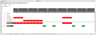 Kostenlose excel vorlagen für die personalplanung. Excel Tool Fur Personaleinsatzplanung Mit Schichten Controllingtoolsexperte