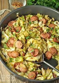 Fried Cabbage With Kielbasa Peace Love And Low Carb Recipe Healthy Recipes Recipes Diet Recipes