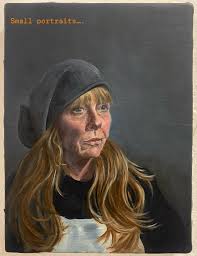 2x Small portraits are included in the Rye Society of Artist Summer show,  @ryeartists 6x8” oil