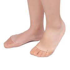Flammi 6 Pairs Women S No Show Sheer Toe Cover With Cushion Non Skid Sole Toe Toppers Socks Half Socks Stupidprices Half Socks Sole Shopping Outfit