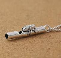 New S990 Sterling Silver Whistle Personalized Creative Whistle Pendant Gift  | eBay
