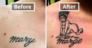 If there are more details to the design, the old tattoo will be less noticeable. 31 People Who Covered Up Tattoos Of Their Exes Bored Panda