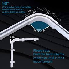 Maybe you would like to learn more about one of these? 12 18 Ft Track Set Room Divider Ceiling Track For Curtains Cornered Ceiling Mount For Curtain Rail With Track Curtain System Window Hardware Sets Home Kitchen Ekoios Vn
