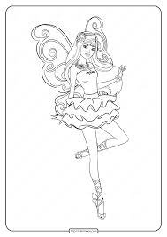 Download and print out the coloring pages right away. Printable Barbie Fairy Secret Coloring Pages 01