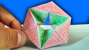 This is the simplest way to make an origami fold flexagon. How To Make A Paper Moving Flexagon Diy Paper Toys Youtube
