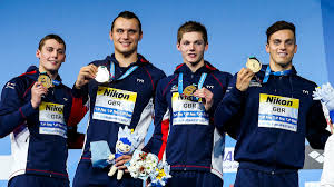 Ledecky won her third gold medal and fourth overall medal of. Gb Take Gold In Men S 4x200 Freestyle Relay Budapest 2017