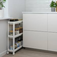 Vesken Cart White 21 1 4x7 1 8x28 Ikea Bathroom Storage Units Bathroom Storage Shelves
