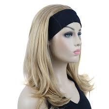 ليديل شعر مستعار صناعي طويل مفرود بشريط راس (24B لايت باترسكوتش): اشتري اون  لاين بأفضل الاسعار في السعودية