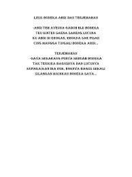 Dan lagu daerah di seluruh indonesia merupakan identitas bangsa kita, yaitu bangsa yang kaya akan budaya, seni, dan warna, namun tetap satu jua. Terjemahan Lagu Boneka Abdi Film Danur Bahasa Sunda
