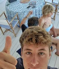 Mercedes Milá presume de sobrino: Bruno, hijo de Lorenzo Milá