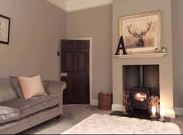 Lounge Elephants Breath Farrow Ball Dark Internal Doors Cosy Living Room Victorian Living Room Living Room Grey
