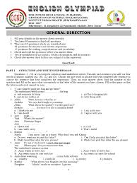 Kumpulan soal bahasa inggris pada lcc (lomba cerdas cermat) tingkat smp. Soal Olimpiade Bahasa Inggris Smp Children S Literature
