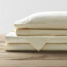 The 100% cotton sateen fitted sheet allows the bedding to be breathable, which offers a sumptuous sleeping. Brielle Home 100 Organic Cotton Dobby Stripe Sheet Set Linensnow
