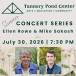 Summer Concert Series | Ellen Rowe & Mike Sakash