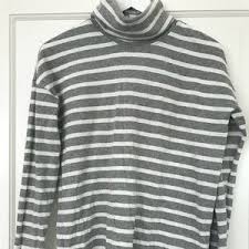Black And White Striped Turtleneck Mens J Crew Gray And White Stripe Turtleneck Sweater Thestyleeditrix With Images Long Sleeve Tshirt Men Striped Turtleneck Turtle Neck