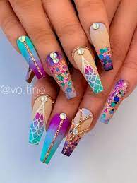 Pin On Mermaid Nails