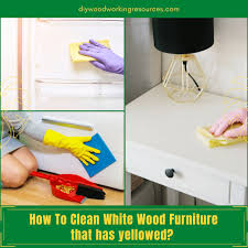 From top to bottom, wipe the glass with the dipped sponge. How To Clean White Wood Furniture That Has Yellowed