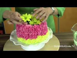 All cakes are made fresh within 24 hours of pickup. How To Make A Floral Cake A Floral Arranging Favorite Youtube
