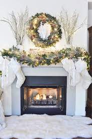 Stone fireplaces decorated for christmas all things heart and home. 62 Christmas Mantel Decorations Ideas For Holiday Fireplace Mantel Decorating