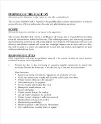 The purchasing assistant reports to the supervisor and is responsible for identifying suppliers, researching goods and services, processing purchase orders, and verifying delivered items. Free 13 Sample Accounting Clerk Job Description Templates In Pdf