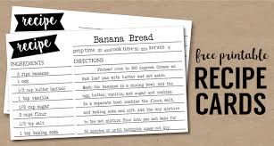 Selecting the right paper for your cookbook. Free Recipe Card Template Printable Paper Trail Design