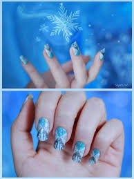 Frozen Elsa Nail Art Disney Frozen Nails Trendy Nail Design Frozen Nails