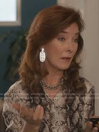 WornOnTV: Lorna's silver drop earrings