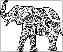 Paginas para colorear por adultos. Las Mejores 53 Ideas De Elefantes Para Colorear Elefantes Para Colorear Elefantes Imagen Elefante