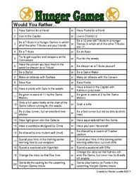 If you fail, then bless your heart. Hunger Games Free Would You Rather Questions Hunger Games Would You Rather Questions Hunger Games Party