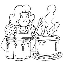 We found a picture of cooking to color. Pin Cooking Coloring Pages Printable Coloring Home