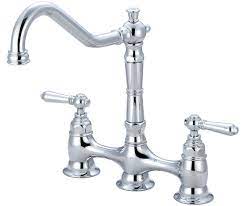 Bridge style kitchen faucet with metal cross handles 5 reviews $268.00 starting at $25 /mo with affirm. Two Handle Kitchen Bridge Faucet Pioneer Industries