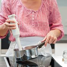 If you cannot mash potatoes with a forget about all of the ridiculous kitchen gadgets and learn to use the tools that chefs have had for hundreds of years. Immersion Blender Substitutes
