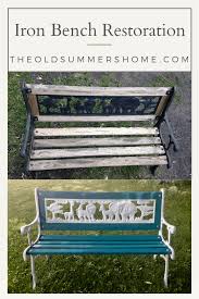 How To Restore An Old Iron Bench Into A Beautiful Garden Bench Bankaus Beautiful Bench Garden Iron Res In 2020 Bank Aus Eisen Selber Bauen Garten Restaurierung