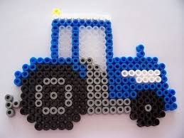 Little Blue Tractor Perler Beads Designs Perler Bead Patterns Hama Beads Design