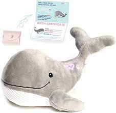 Amazon Com Infloatables Whale Stuffed Animal Cute Grey Large Whales Plush Animals Toy Sea Ocean Gifts For Baby Sh Whale Stuffed Animal Whale Plush Pet Toys