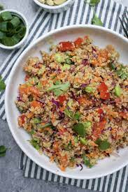 Thai Quinoa Salad Vegan Gf Recipe Salad Recipes Whole Food Recipes Quinoa Salad