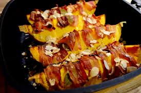 Butternutkurbis Aus Dem Ofen Mit Bacon Und Knoblauch Bio Liese