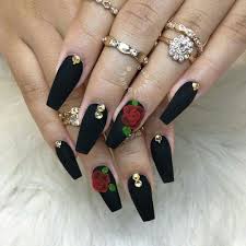 Uñas acrilicas 2019 modelos y videos. Unas Decoradas Unas Acrilicas Rojo Con Negro Mayumi S Blogs