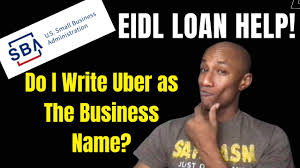 Sba Eidl Application Do I Write Uber Or My Name As The Business Name Economic Injury Disaster Loan Youtube
