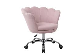 This is a modern and lovely sleeper chair that offers a unique comfort both as a chair as well as a bed. Modern Linen Fabric Office Chair Shell Chair Adjustable Swivel Comfy Upholstered Desk Chair Pink Matt Blatt