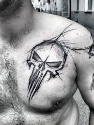 Punisher skull with bow tattoo: 82 Best Punisher Tattoos Designs And Ideas