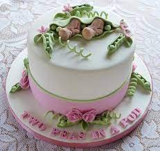 Two Peas In A Pod Twins Baby Shower Cake Cake By Angel Cakesdecor