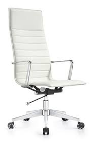 Woodstock Marketing Joe High Back Cloud White Leather Office Chair White Leather Chair Leather Office Chair Upholstery Fabric For Chairs
