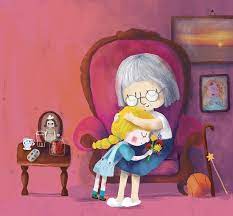 It's clear that they weren't meant to come off like they're in love but they do nevertheless. Grandmother Hug Sophia Touliatou Hudozhestvennye Idei Illyustracii Semya Illyustraciya