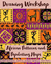 African Drawing Workshop How To Draw Amazing African Patterns Africa map outline graphic freehand drawing on white. how to draw amazing african patterns
