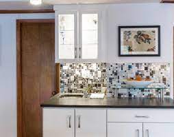 Eden mosaic tile river rock pattern mosaic stainless steel tile. Stainless Steel Backsplash Metal Mosaic Tile