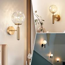 Whether one is used on either side of a mirror or mounted onto a mirror. 16 Styles Led Wall Lights Fixtures Nordic Glass Ball Bathroom Mirror Wall Lamp Gold Black Modern Round Wall Sconce Light Shopee Malaysia
